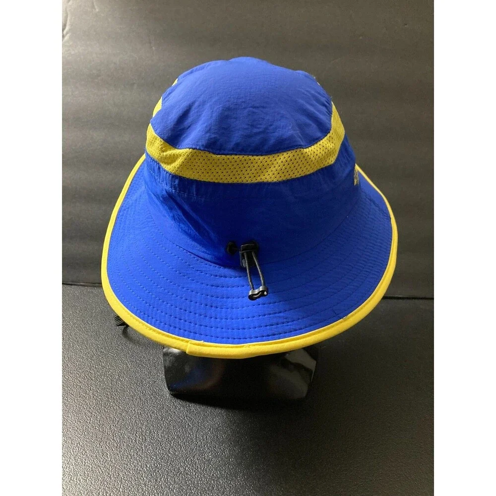 BANANA BOAT SUNSCREEN SUN HAT SPF 50 SIZE 4-6X 100% NYLON BLUE/YELLOW
